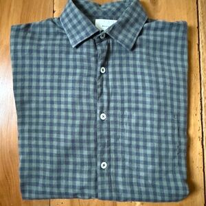 Billy Reid Blue Casual Button Down Shirt